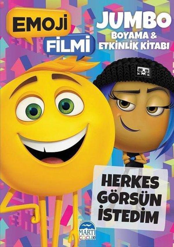 Emoji Filmi Jumbo Boyama ve Etkinlik Kitabı - Martı Yayınları Yayınevi - Image 1
