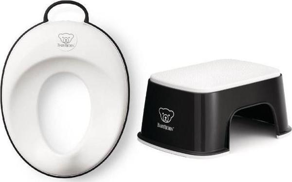 Klozet Adaptörü & Safe Step Banyo Basamağı / Black White - Image 1