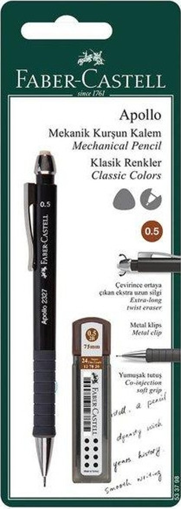 Faber-Castell Apollo 0.5mm – 12er Pack, Präzise & Bruchfest