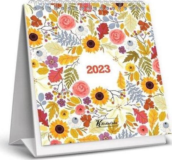 Keskin Color 2023 Masa Takvimi Çiçekler - Image 1