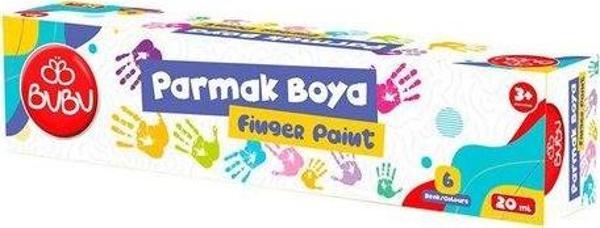 Bu-Bu Parmak Boya 6 Renk Birleşik Pot 20 ml  BUBU PAR001 - Image 1