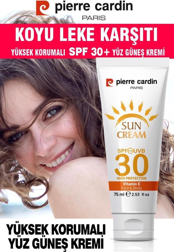 Pierre Cardin SPF 30 Leke Karşıtı Yüksek Koruyucu Yüz Güneş Kremi 75 ML Normal Ve Kuru Ciltler İçin - Image 1