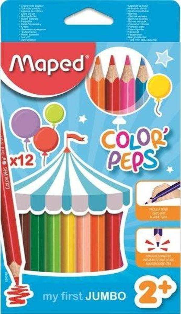Maped Color'Peps Maxı Kuru Boya 12'Li Kutu - Image 1