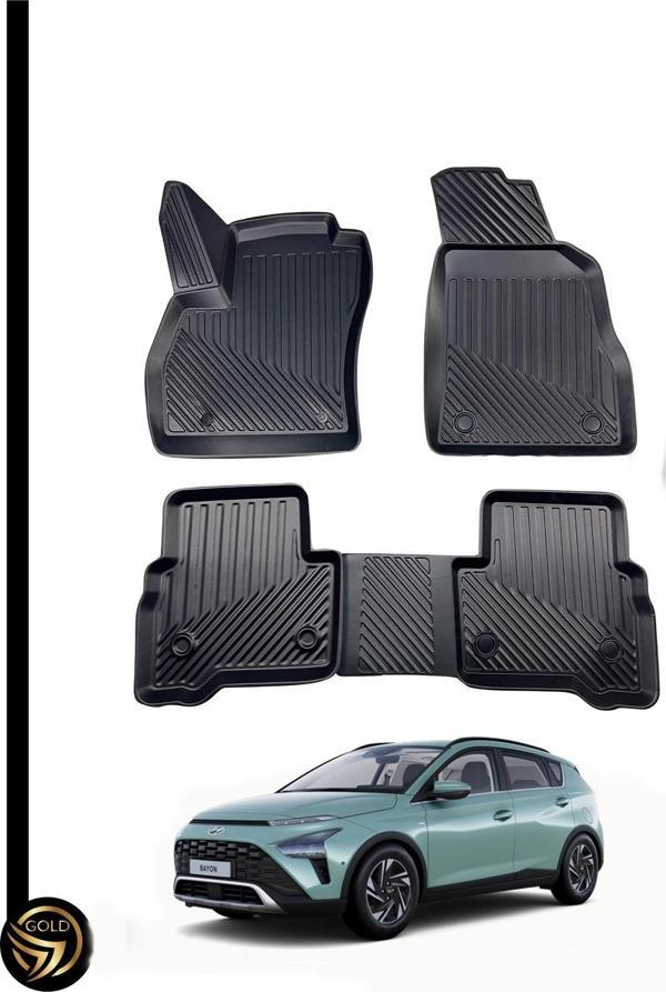 Hyundai Bayon 3D Havuzlu Oto Paspas Kauçuk Sky - Image 1
