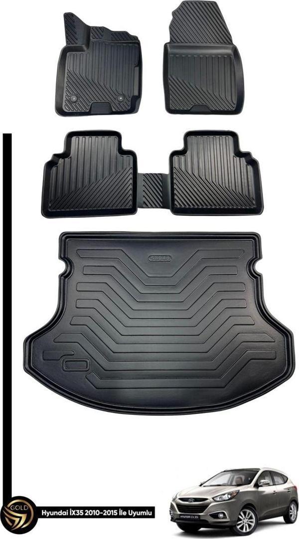 Hyundai ix35 2010-2015 3D Havuzlu Paspas + Bagaj Havuzu İkili Set - Image 1