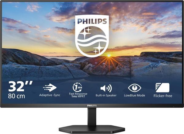 Philips 32E1N3100La 31.5" 75Hz 4Ms Vga+Hdmı Fullhd Adaptive-Sync Va Vesa Monitör - Image 1