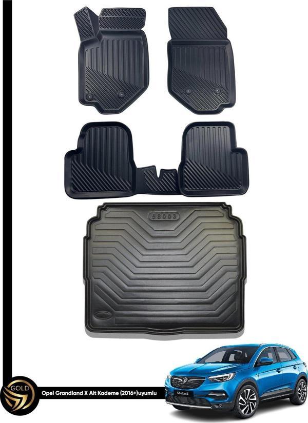Opel Grandland X 3D Havuzlu Paspas + Bagaj Havuzu İkili Set - Image 1