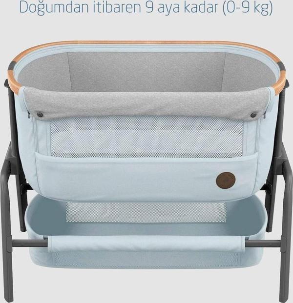Maxi-Cosi Iora Katlanabilir Anne Yanı Beşik Beyond Grey Eco - Image 1