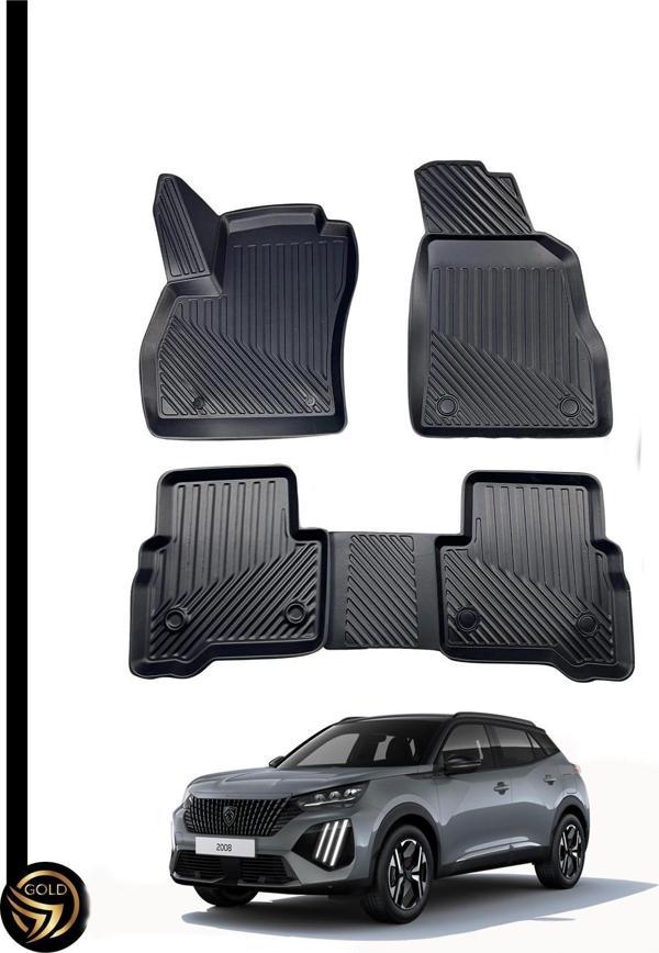 Peugeot 2008 2019+ 3D Havuzlu Oto Paspas Kauçuk Sky - Image 1