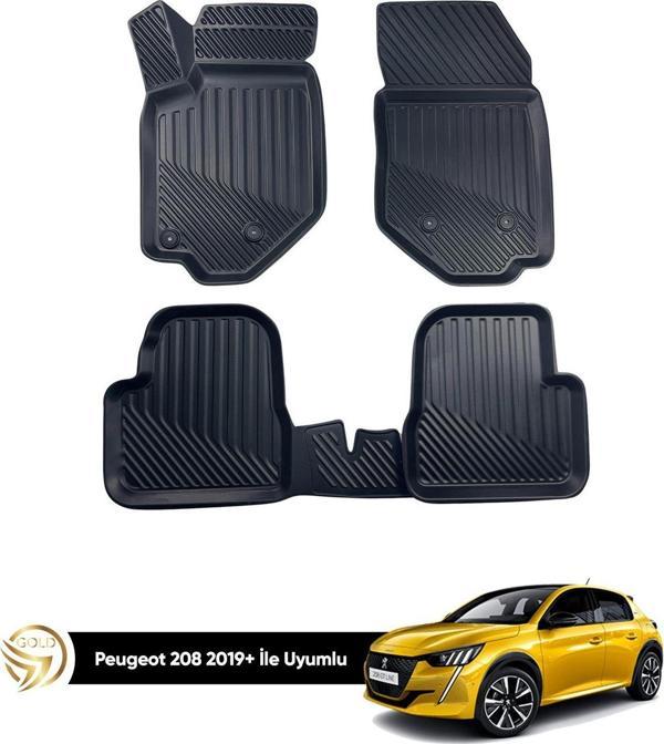 Peugeot 208 3D Havuzlu Oto Paspas 2020+ Kauçuk Sky - Image 1