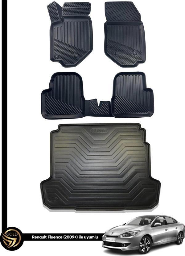 Renault Fluence 3D Havuzlu Paspas + Bagaj Havuzu İkili Set - Image 1