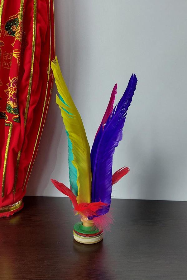 Çin Kültür Merkezi Tüylü Büyük Shuttlecock (Jianzi) - Image 1