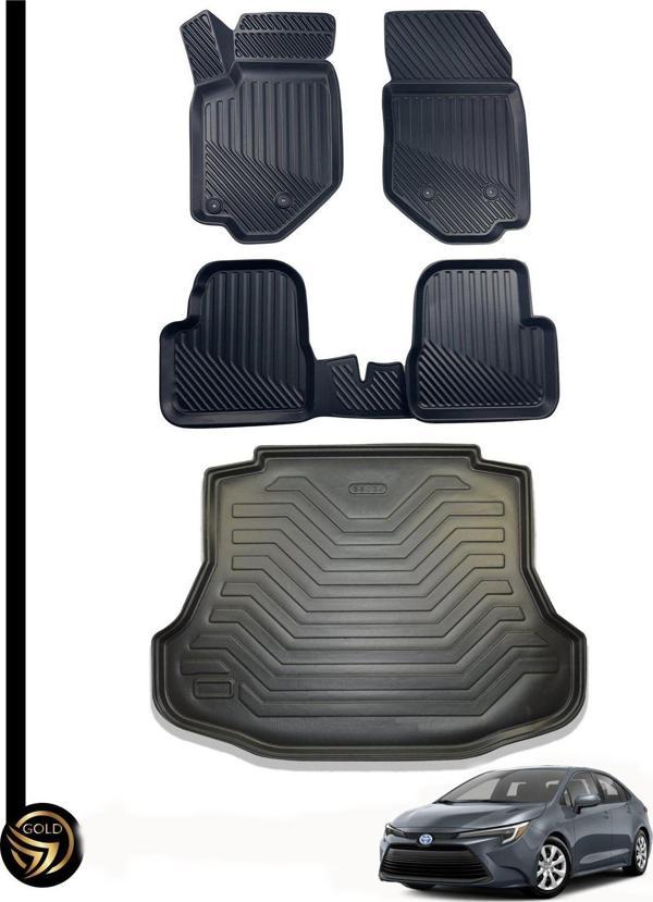 Toyota Corolla 2019-2024 Sedan 3D Havuzlu Paspas + İkili Set - Image 1