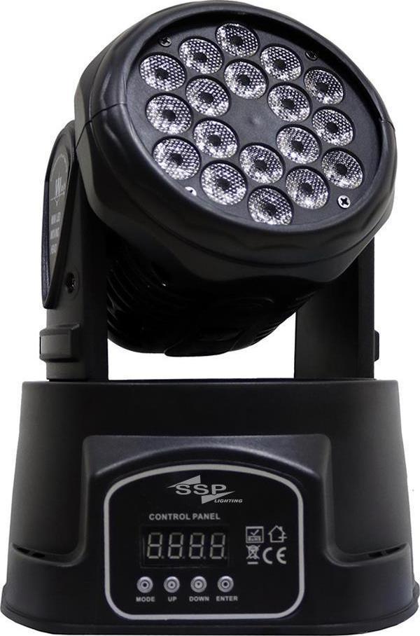 SSP DERON 18 MINI LED MOVING HEAD WASH - Image 1