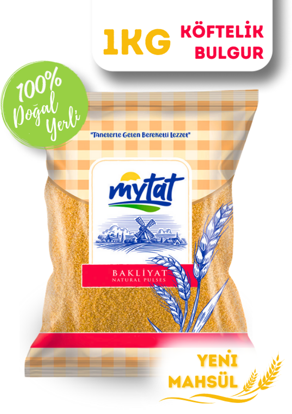 Mytat Doğal Yerli Üretim Köftelik Bulgur 1 kg - Image 1