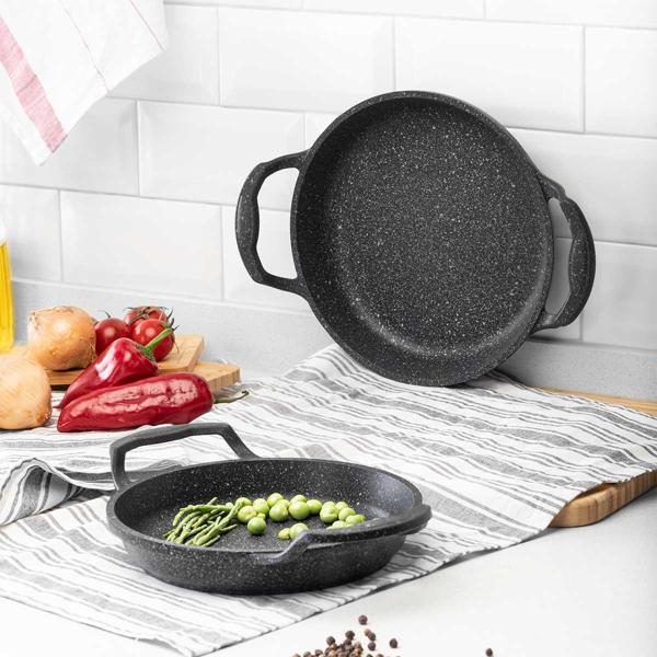Aryıldız Cast-Alu Coldstone 18- 20 cm Sahan Set 2 Parça - Image 1