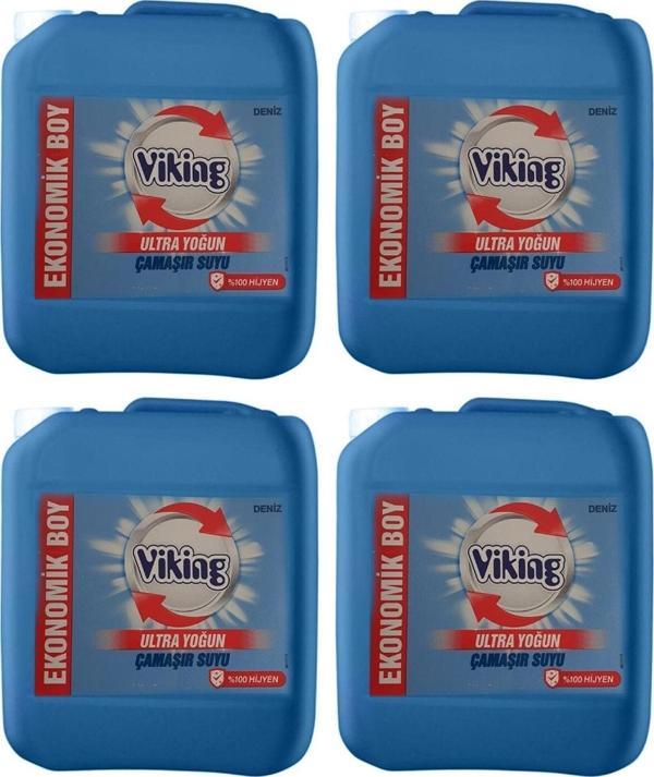 Viking Yoğun Kıvamlı Çamaşır Şuyu Deniz 3,5 Litre 4 Adet - Image 1