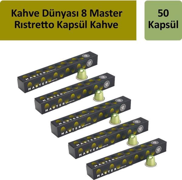 Kahve Dünyası 8 Master Rıstretto Kapsül Kahve x 5 Adet - Image 1