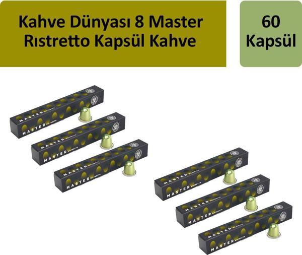 Kahve Dünyası 8 Master Rıstretto Kapsül Kahve x 6 Adet - Image 1