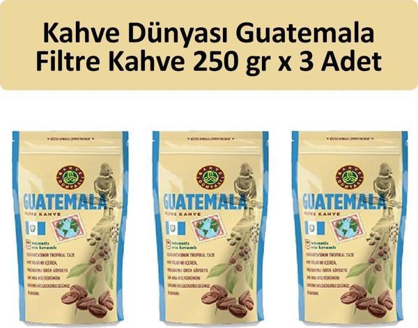 Kahve Dünyası Guatemala Filtre Kahve 250 gr x 3 Adet - Image 1