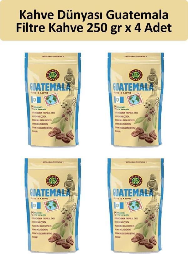 Kahve Dünyası Guatemala Filtre Kahve 250 gr x 4 Adet - Image 1
