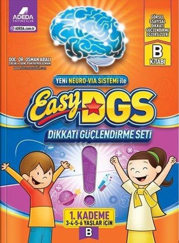 Easy Dikkati Güçlendirme Seti 1.Kademe 3-6 Yaş B Kitabı - Adeda Yayıncılık - Image 1