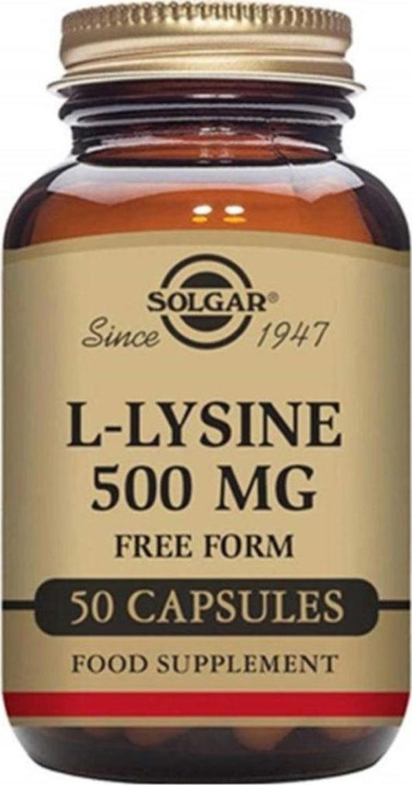 Solgar L-Lysine 500 Mg 50 Tablet - Image 1