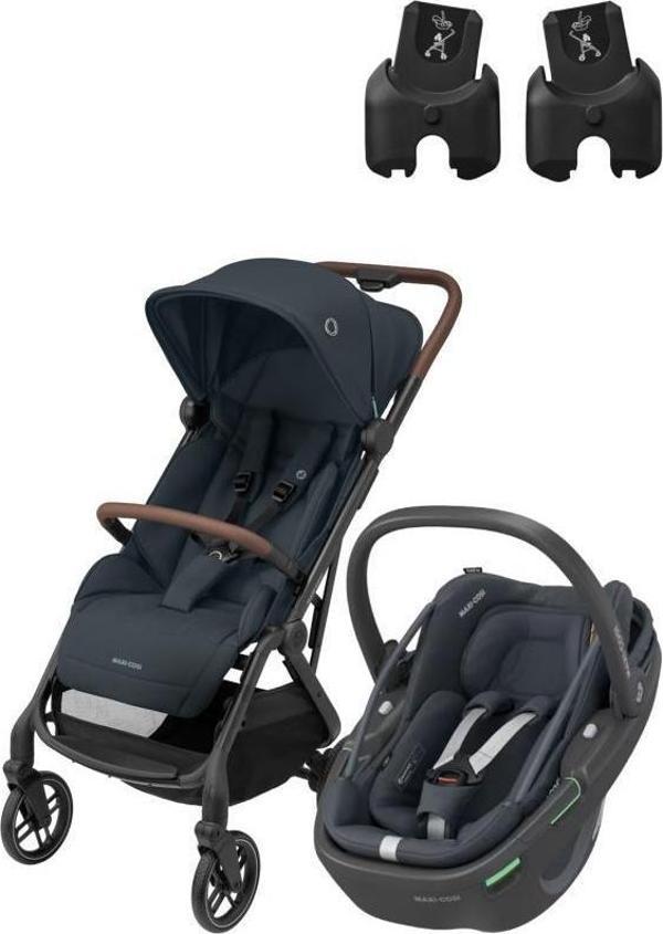 Maxi-Cosi Soho-Coral 360 Modüler Ana Kucaklı Ultra Kompakt  Seyahat Sistem Bebek Arabası Essential Graphite - Image 1