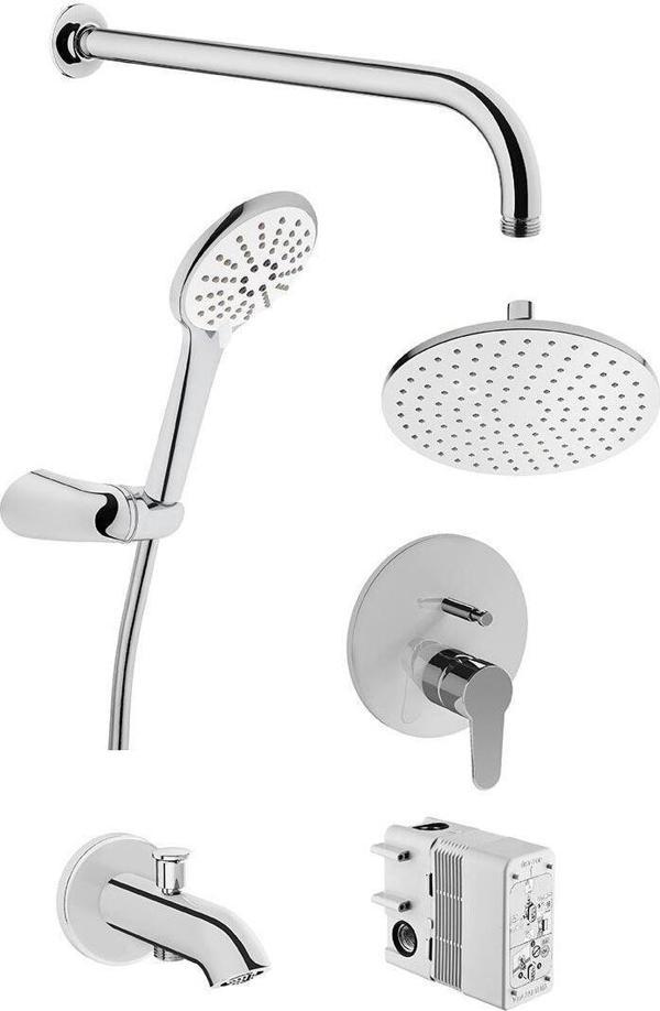 A49248-Artema Win S Ankansrte Banyo Bataryası Set-2 - Krom - Image 1