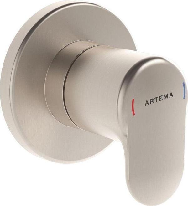 A4273034-Artema Root Round Ankanstre Stop Valf - Sıva Üstü - Fırçalı Nikel - Image 1