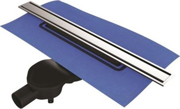 59980478000-Vitra Eco-Flow DK100 50cm Duş Kanalı - Yandan S H:60 Çıkışlı - Krom - Image 1