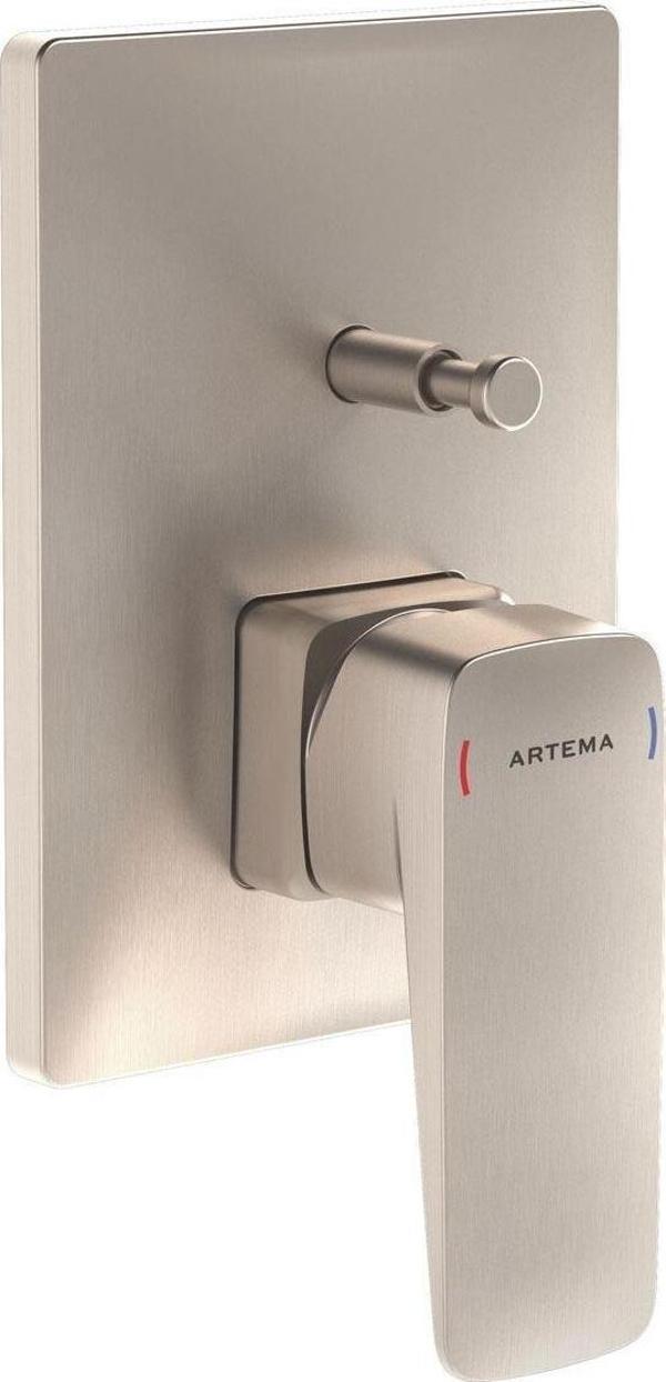 A4275234-Artema Root Square Ankastre Banyo Bataryası Sıva Üstü Fırçalı Nikel - Image 1