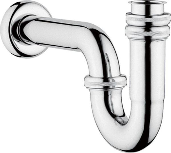 A45117-Vitra Lavabo Eviye Sifonu - P tipi - Krom - Image 1