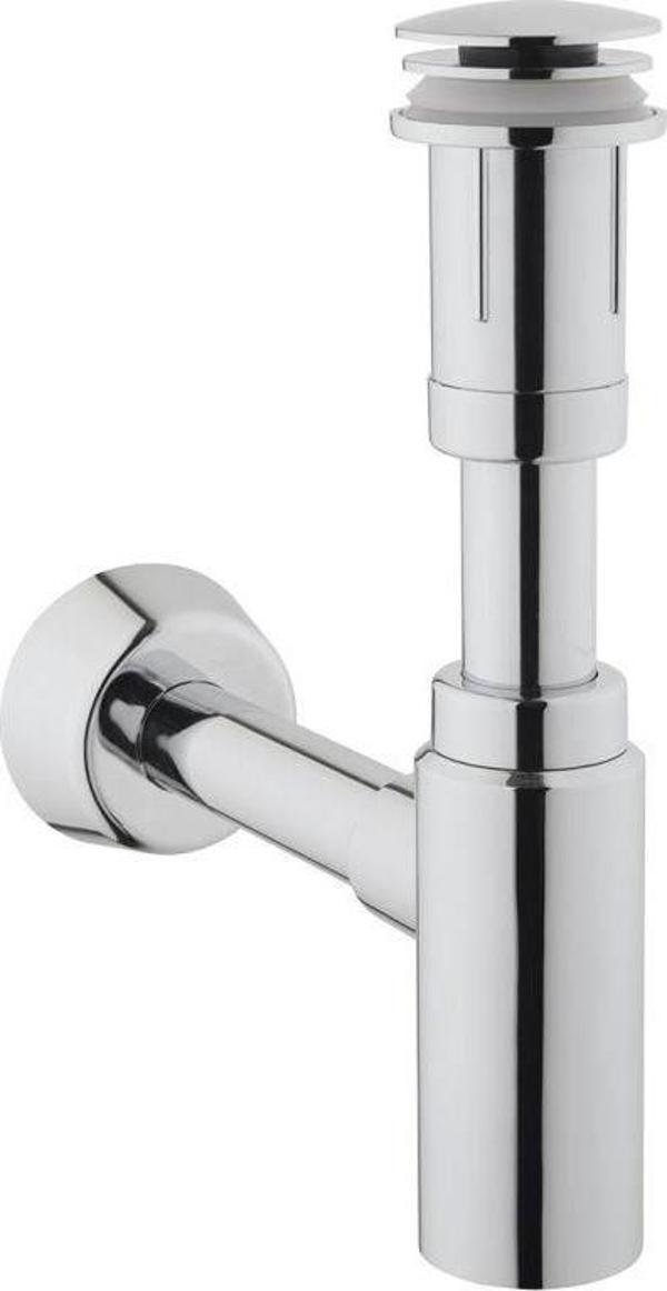A45154-Vitra Lavabo Sifon Seti - T Tipi - Krom - Image 1