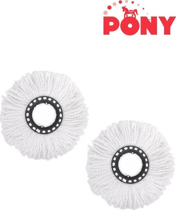PONY 2 ADET OTOMATİK TEMİZLİK SETLERİNE UYUMLU MOP PASPAS - Image 1