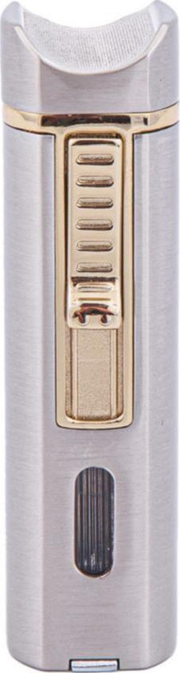 Parmida 2 Torch Pürmüz Gümüş Puro Çakmağı - Image 1