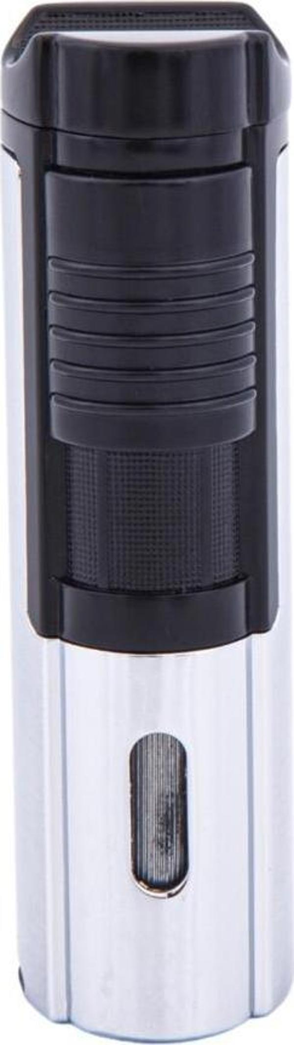 Parmida 3 Torch Pürmüz Gümüş Puro Çakmağı - Image 1