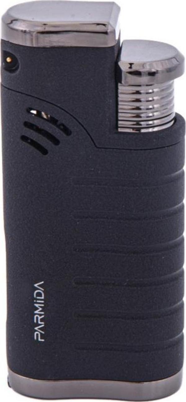Parmida 3 Torch Pürmüz Siyah Puro Çakmağı - Image 1