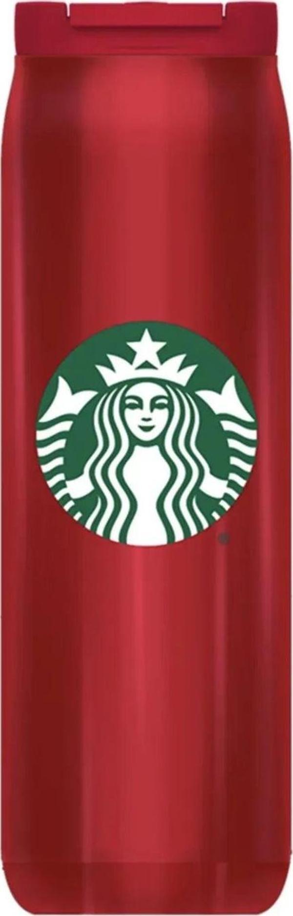 Starbucks  Paslanmaz Çelik Termos - Kırmızı - 473 Ml - Image 1