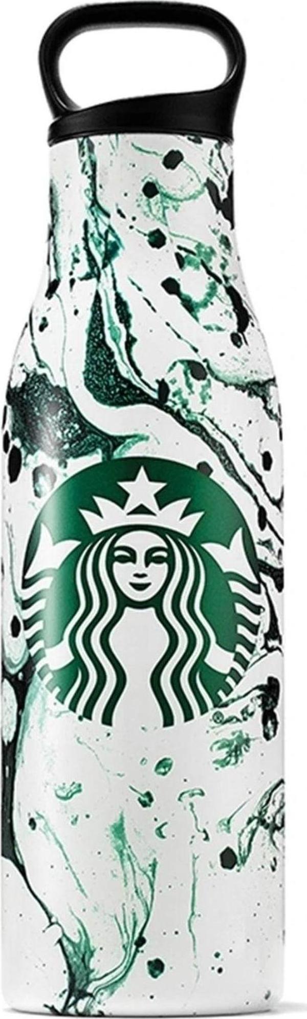 Starbucks  Paslanmaz Çelik Yeşil Benekli Su Şişesi 532 Ml - Image 1