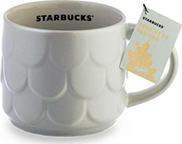 Starbucks 20. Yıl Desenli Seramik Mug - Beyaz - 414 ml - - Image 1