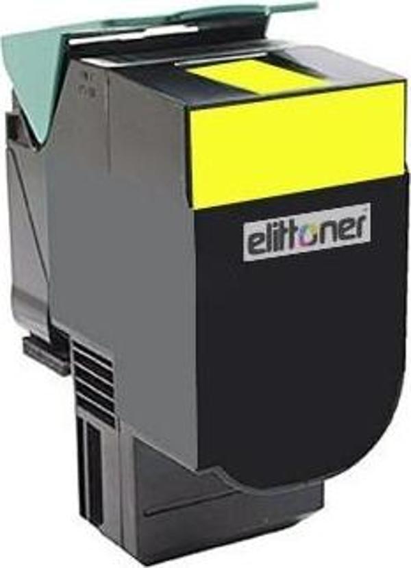 Elittoner 80C8SY0 - Lexmark CX310, CX410, CX510 Yellow (2K) - Image 1