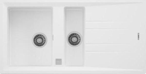 Teka Stone 60 B-Tg 1½b 1d Beyaz Granit Evye - Image 1