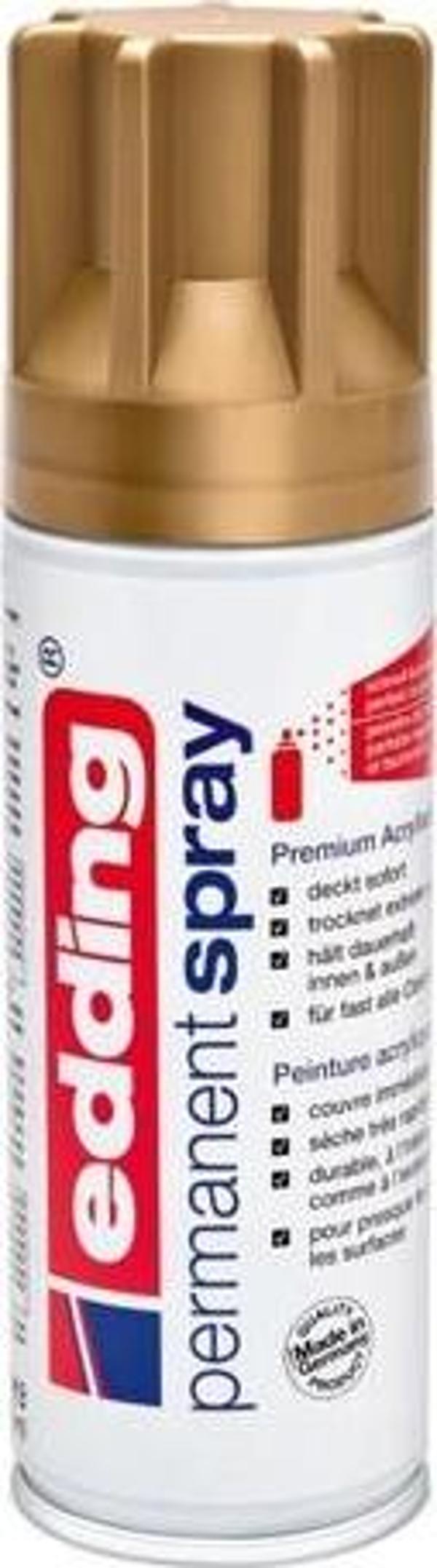 Edding Permanent Akrilik Spray Rıch Gold Mat 924 (E-5200) - Image 1