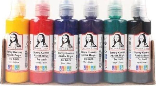 Südor Sprey Kumaş Akrilik Boya Su Bazlı 6x70 Ml - Image 1