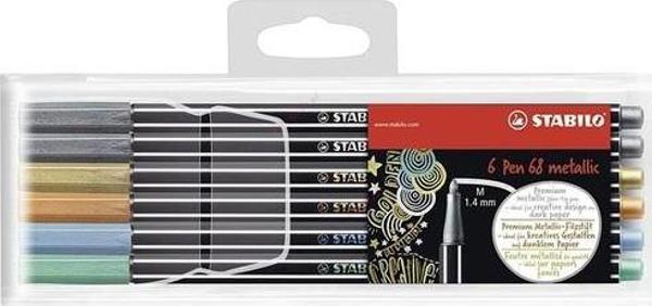 Stabilo 6806-8-32 Pen 68 Metalik Renkler 6'lı - Image 1