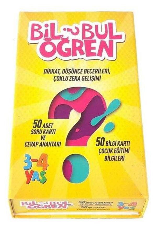 Bil Bul Öğren 3-4 Yaş - Mavi Panda - Image 1