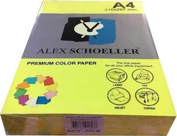 Alex Schoeller 763 A4 Fotokopi Kağıdı 500 lü Fosforlu Sarı - Image 1