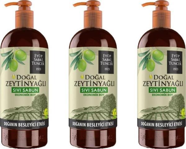 Eyüp Sabri Tuncer Doğal Zeytinyağlı Sıvı Sabun 750 Ml X 3 Adet - Image 1
