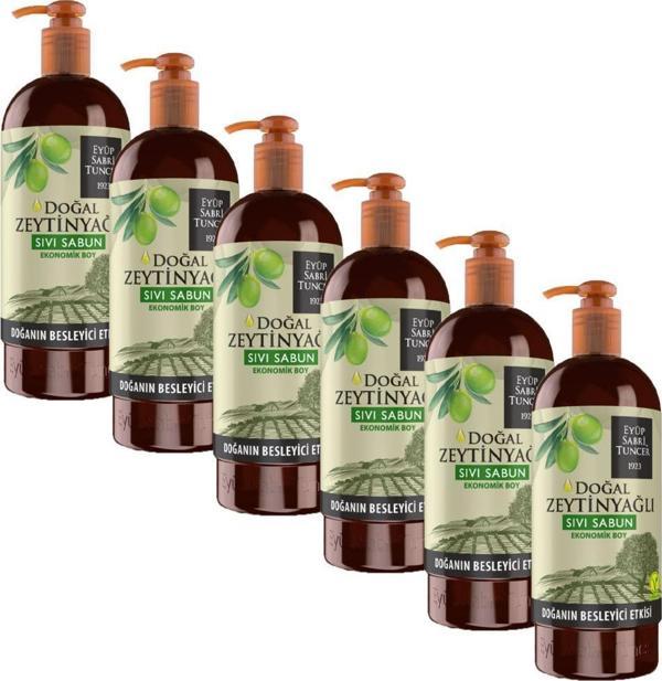 Eyüp Sabri Tuncer Doğal Zeytinyağlı Sıvı Sabun 750 Ml X 6 Adet - Image 1